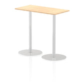 Dynamic Italia 1200 x 600mm Poseur Rectangular Table Maple Top 1145mm High Leg ITL0241 DD